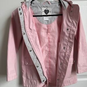 Pink windproof and water-repellent jacket from F&F, size 7-8 years.